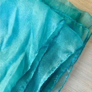 Turquoise Sheer Wrap. One Size.